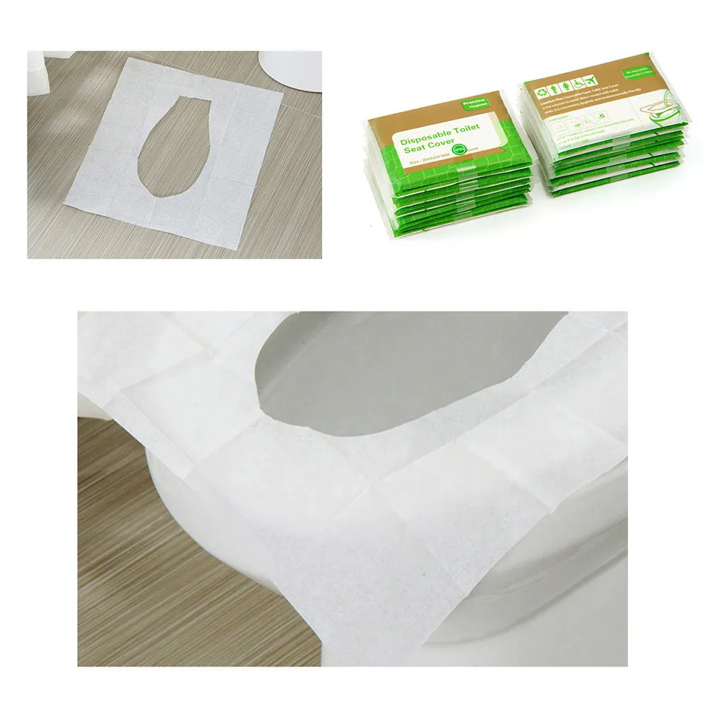 Одноразовая туалетная бумага 10 шт листов карманного размера Смываемые Чехлы для унитаза Q90312