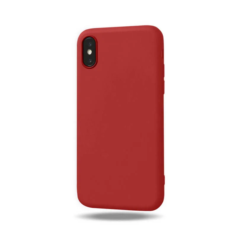 Для Funda iphone 6 Чехол Ультра Тонкий Модный милый чехол для iphone 6 6S 7 8 5 5S SE 7 8 Plus X XS MAX XR чехол для телефона s сумки - Цвет: Красный