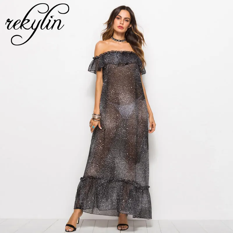 

Sexy Transparent Beach Cover up Lace Black Swimwear Dress Ladies Kaftan Beach Tunic Pareo Robe de Plage Saida de Praia