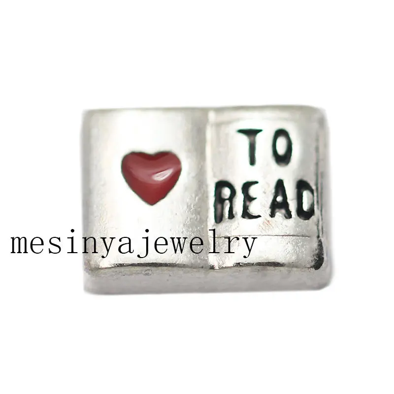 

10pcs Love To Read Custom Floating Charms For Glass Locket