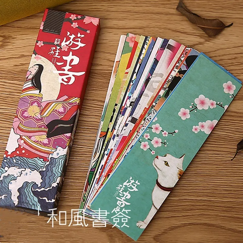

30pcs/lot Cute Paper Bookmark Vintage Japanese Style Book Marks For Kids Stationery Office School Supplie Gift