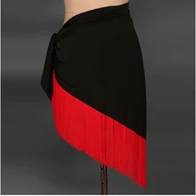 Костюм для латинских танцев, кружевная юбка для латинских танцев, короткая юбка для латинских танцев, треугольный ремень