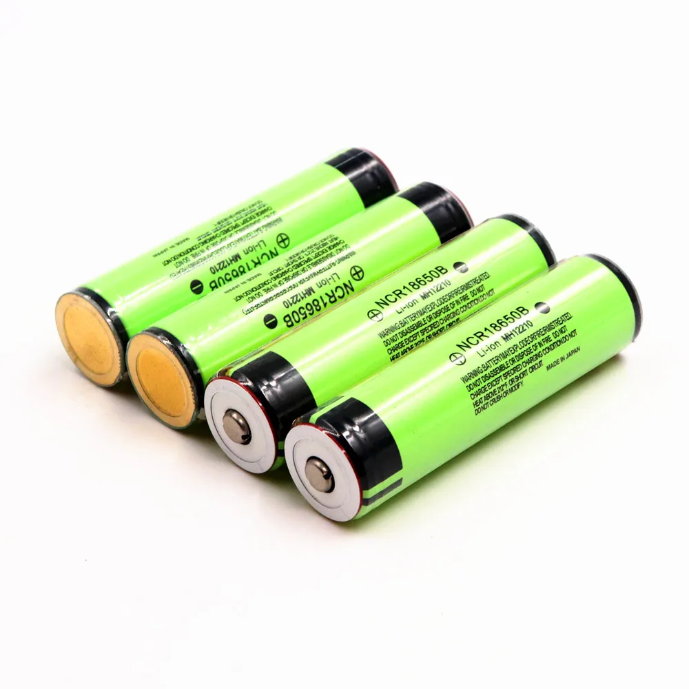 Nuevo 18650 batera 3,7 V 3400 mAh Li-Ion batera recargable NCR 18650 B Punta(без PCB) para bateras