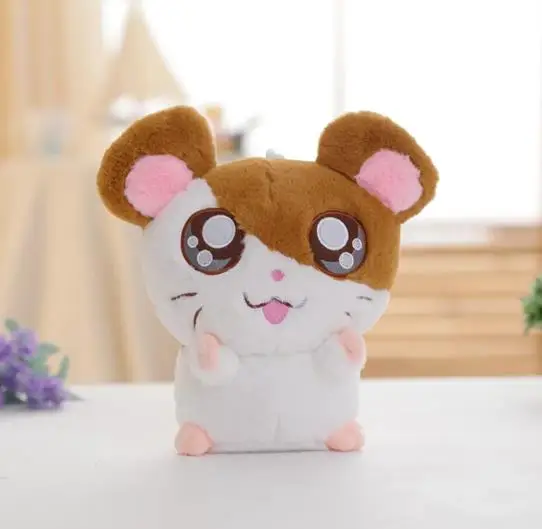 1pc 60cm Hamster Mouse Plush Toy Stuffed Soft Animal Hamtaro Doll Lovely Kids Baby Toy Mickey Mouse Birthday Gift for Children - Color: brown