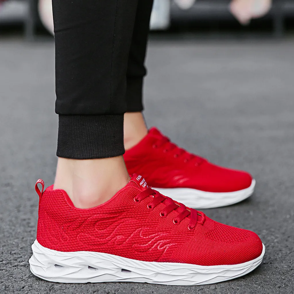 mens sneakers runing shoes comfortable sports shoe Breathable Lightweight Woven Mesh Non-Slip Sneakers trampki damskie#g2