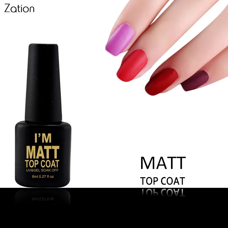 Zation Professional Nail Art Gel Top Without Sticky Layer Gel Nail