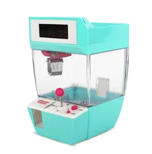 ตุ๊กตาเด็ก Catcher Claw เครื่องเหรียญดำเนินการ Candy Grabber เกมเพลงนาฬิกาปลุกมินิอาเขตเครื่องเดสก์ท็อปขอ...(China)