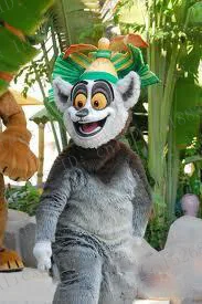 Мадагаскарский король Жульен Лемур лемуроид лемуридэ маскарадный костюм персонажа из мультфильма можно носить носимая церемония открытия zx852