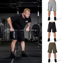 Модные новые мужские хлопковые шорты Fintess для бодибилдинга, тренировок, тренажерного зала, короткие штаны