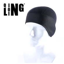 Зимние сохраняющие тепло зимне наушники шапка Спорт на открытом воздухе Велоспорт ветрозащитный флис вентилируемая защита ушей вязаная шапка однотонная Черная шапка