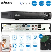 KKmoon полный 1080N/720 P 4CH AHD DVR HVR NVR+ 1 ТБ Seagate HDD P2P ONVIF HDMI 4CH DVR Регистраторы для камера системы безопасности HD CCTV Системы