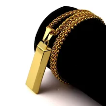 

Fashion Charms Mens Geometric Necklaces Gold Plated Personalized Design Long Chains Punk Rock Micro Womens Men Hip Hop Jewelry