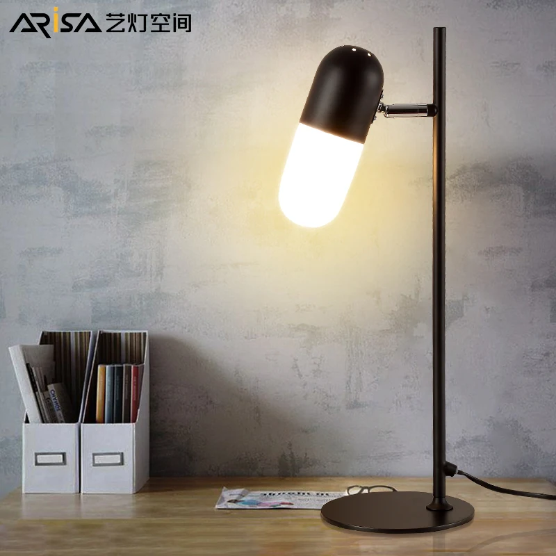 

LED Nordic table lamp Modern Novelty Fixture bedroom lamp bed front desk lamps protection eye lamps table Lighting