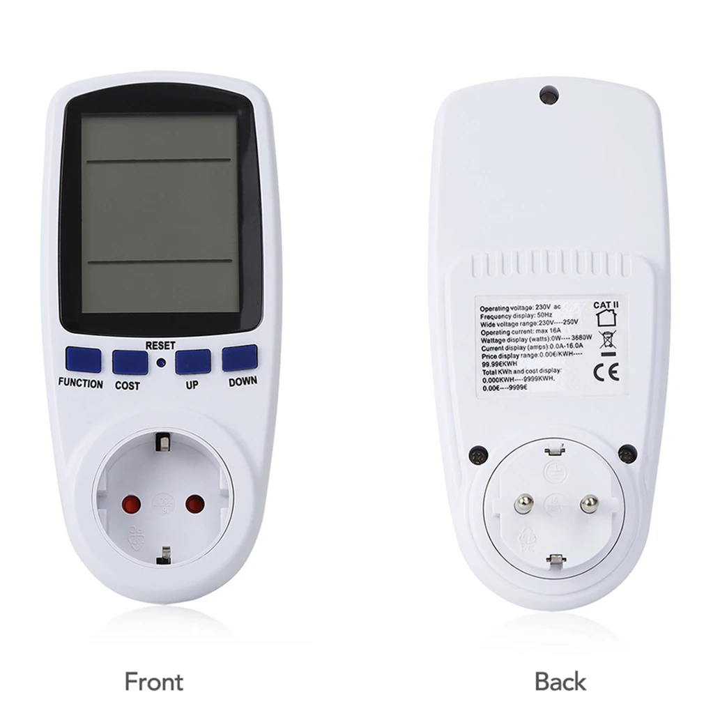 

ACEHE Digital Wattmeter Power Energy Meter Analyzer Electronic Power Meter Automatic Popular Kwh Voltmeter and Ammeter EU Plug