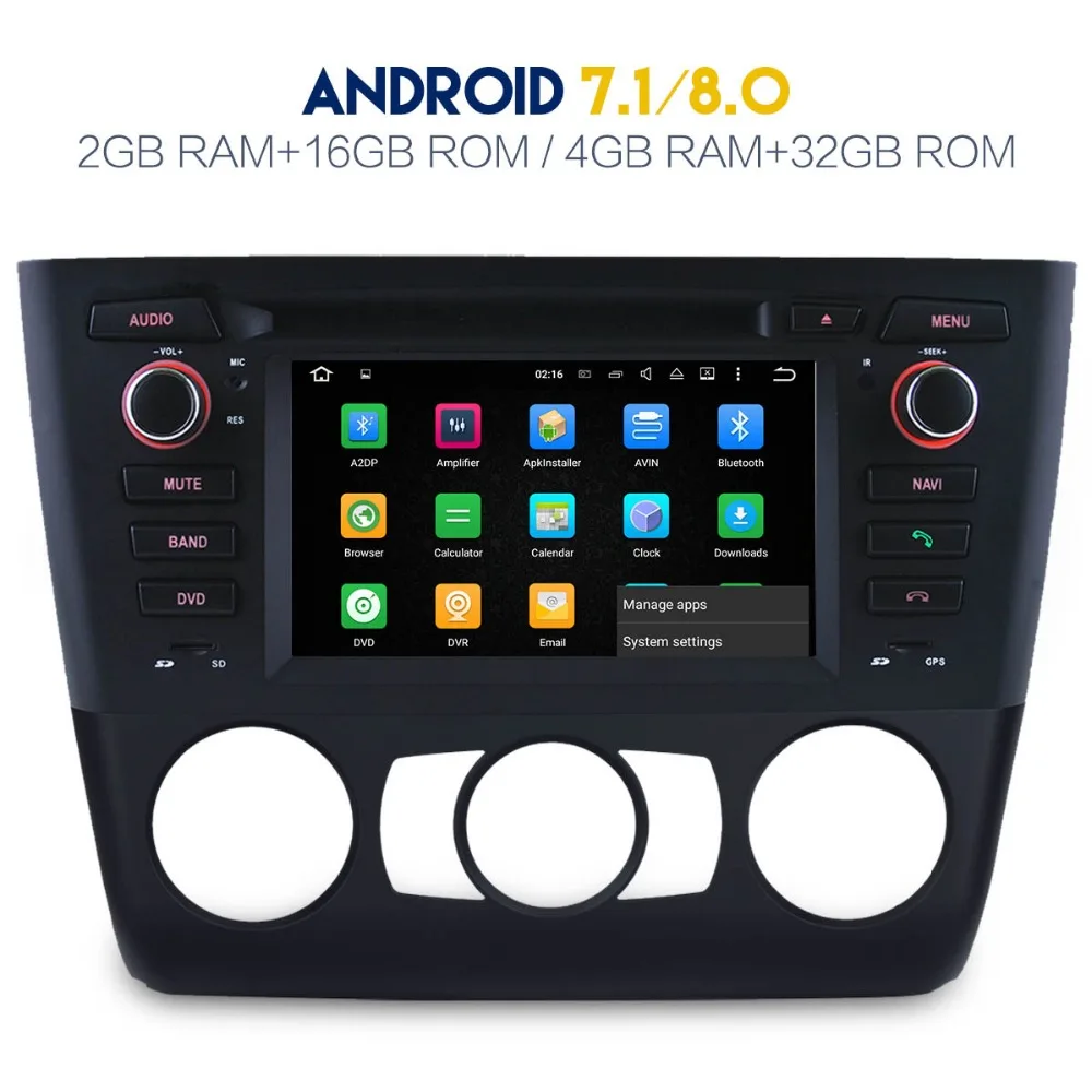 Best 8 Core Android 8.0 Car GPS DVD Player Radio IPS Screen For BMW 1 Series E81 E82 E87 E88 116i 118i 120i 130i 2004-2012 5