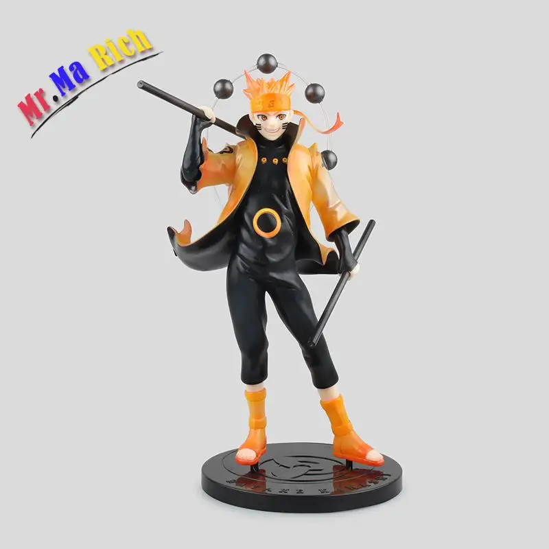 Аниме Наруто 22 см Shippuden ootutuki хагоромо uzumaki Naruto 1/7 Весы ПВХ рис Коллекционная игрушка Brinquedos Рождественский подарок