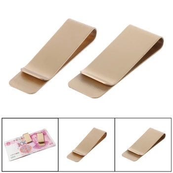 

Slim Pocket Brass Metal Clip Men Purse Credit Card Cash Clamp Money Clip Wallet