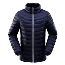Men’s Ultra Light Down Jackets White Duck Down Padded Coats Men Warm Down Parkas Winter Outerwear Men JK-557