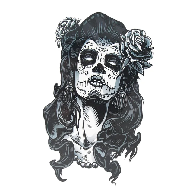 Hot Waterproof Hot Temporary Tattoo Stickers Gangster Rose Tattoo Girl Sexy Cool Beauty Tattoo Hot Waterproof Hot Temporary Tattoo Stickers Gangster Rose Tattoo Girl Sexy Cool Beauty Tattoo
