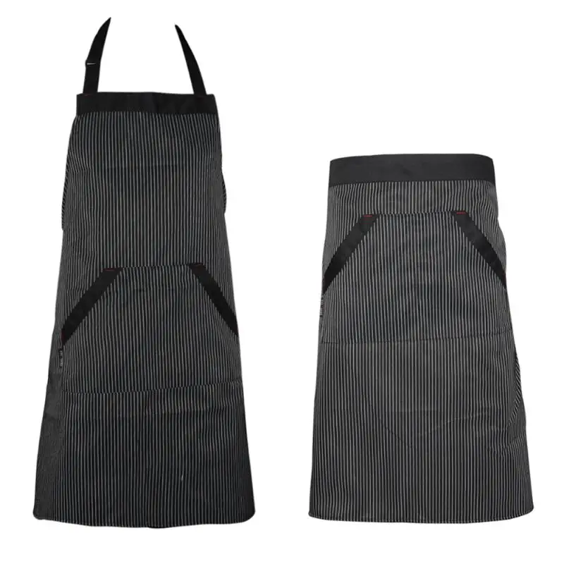 

Cotton Linen Adjustable Apron Bib Uniform With Big Pockets Hairdresser Kit Salon Hair Tool Chef Waiter Kitchen Cook Tool