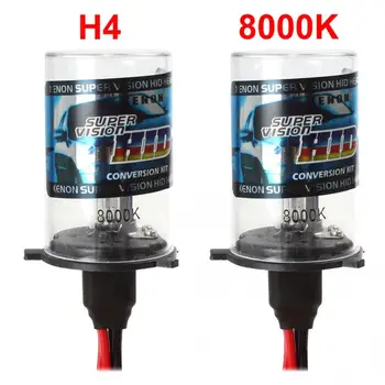 

2 Pieces Durable Universal Super Brightness H4 8000K Car Conversion HID Lights