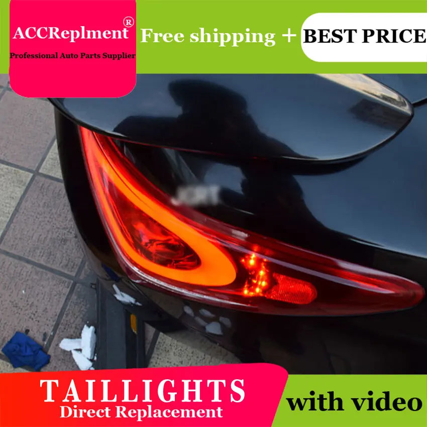 

2PCS Car Styling for Hyundai Coupe Taillights 2009-2012 for Coupe LED Tail Lamp+Turn Signal+Brake+Reverse LED light