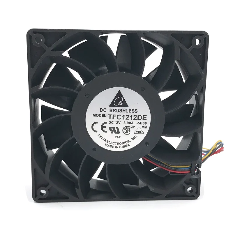 120mm High Speed Fan for Delta TFC1212DE 12038 12V 3.9A PWM 250CFM ASIC Miner Cooling 5500RPM Dual Ball Bearing cooling fan