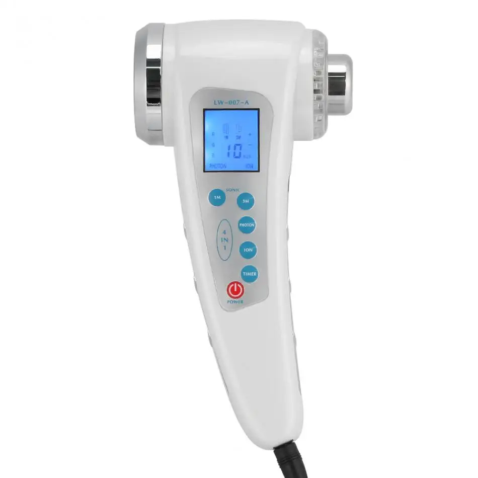 

4 IN 1Pores Cleaner Ultrasonic Massage Photon LED Light Ion Importing Face Beauty Machine Electric Facial Cleaner