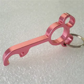 

Lovely Metal mickey Shaped Wine Beer Bottle Opener Ring Keychain Key Chain Lovely Cooking Tool Gizmos Outdoor EDC
