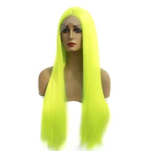 Long Straight Synthetic Wig For Women 24Inch Dark Root Lace Front Wig Ombre Black 613 Blue Purple Cosplay Wig Heat Resistant Long Straight Synthetic Wig For Women 24Inch Dark Root Lace Front Wig Ombre Black 613 Blue Purple Cosplay Wig Heat Resistant