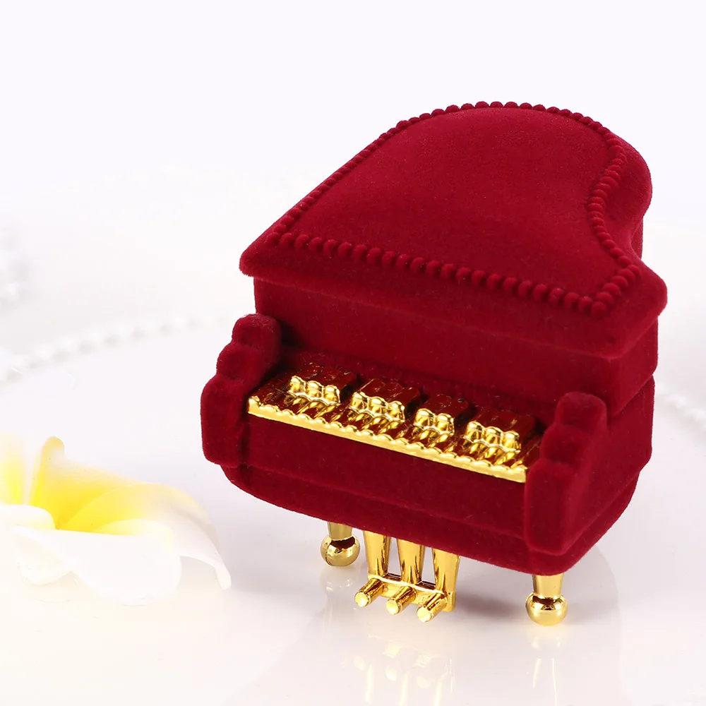Креативное пианино кольцо серьга коробка упаковка шкатулка для ювелирных изделий кулон чехол для хранения подарочный чехол для свадьбы