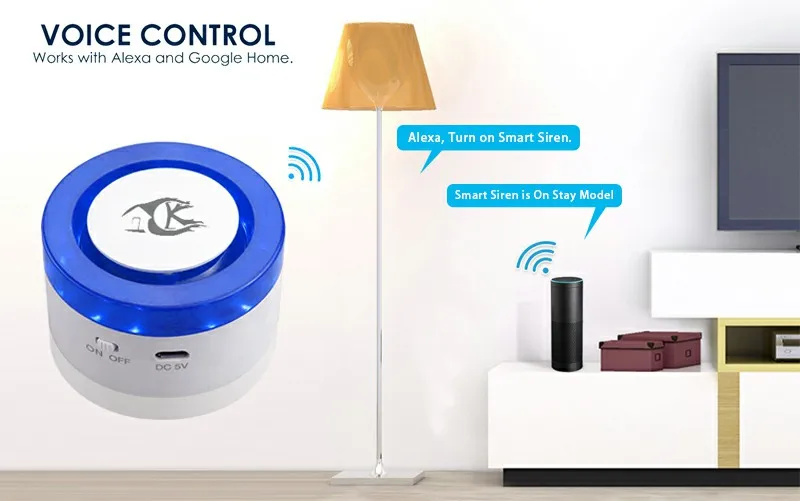 H2 Smart Tuya умный дом сигнализация Wi-Fi импульсивный осветитель сирена с HD 2.0MP Wifi Ip камера