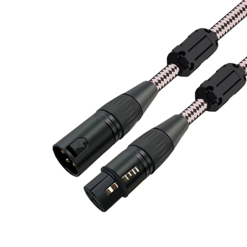 High Quality 3 Pin Male XLR to XLR Female Braided Shielded Audio Cable