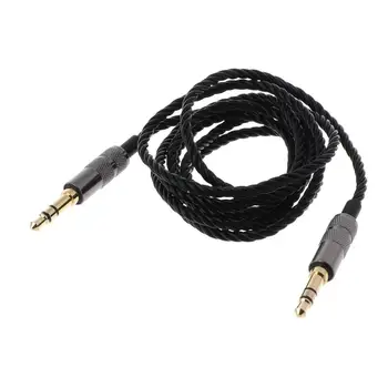 

1.2M Twist Headphone Cable Replacement 3.5MM Male to 3.5MM Male Audio Core Adapter for SOLO Car AUX Wire