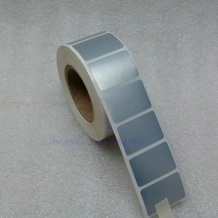 Label Sticker 30 x 20 mm 1000 Pieces/Roll Silver Sticker Silver PET Label Waterproof Tearproof Oilproof Barcode