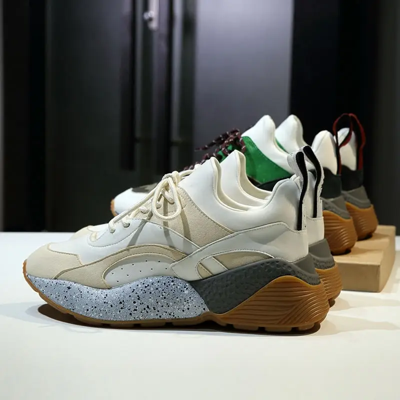 2018 Mujer Marca Diseñador as Sneakers Zapatos Pic Casual Frente Color Del De La Marea Moda Mujeres As Acogedor Encaje Mezclado Up Pic Exterior Plataforma ZxFXqrZ