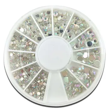 

1 Box Mixed Acrylic Clear Crystal Flatback Nails Art Rhinestone For Decorations Beads Fit Embellishments of Fabric Garment