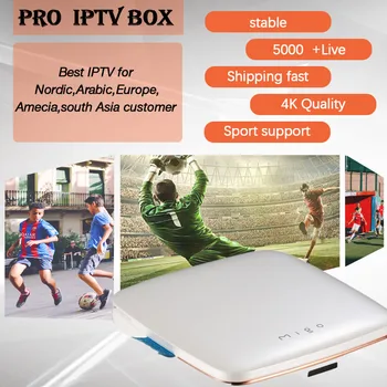

Best stable Netherlands IPTV PRO IPTV Subcription Nordic Israel IPTV 5000+ Live+MIGO Android TV Box wifi BT4.0 4K HD Set Top Box