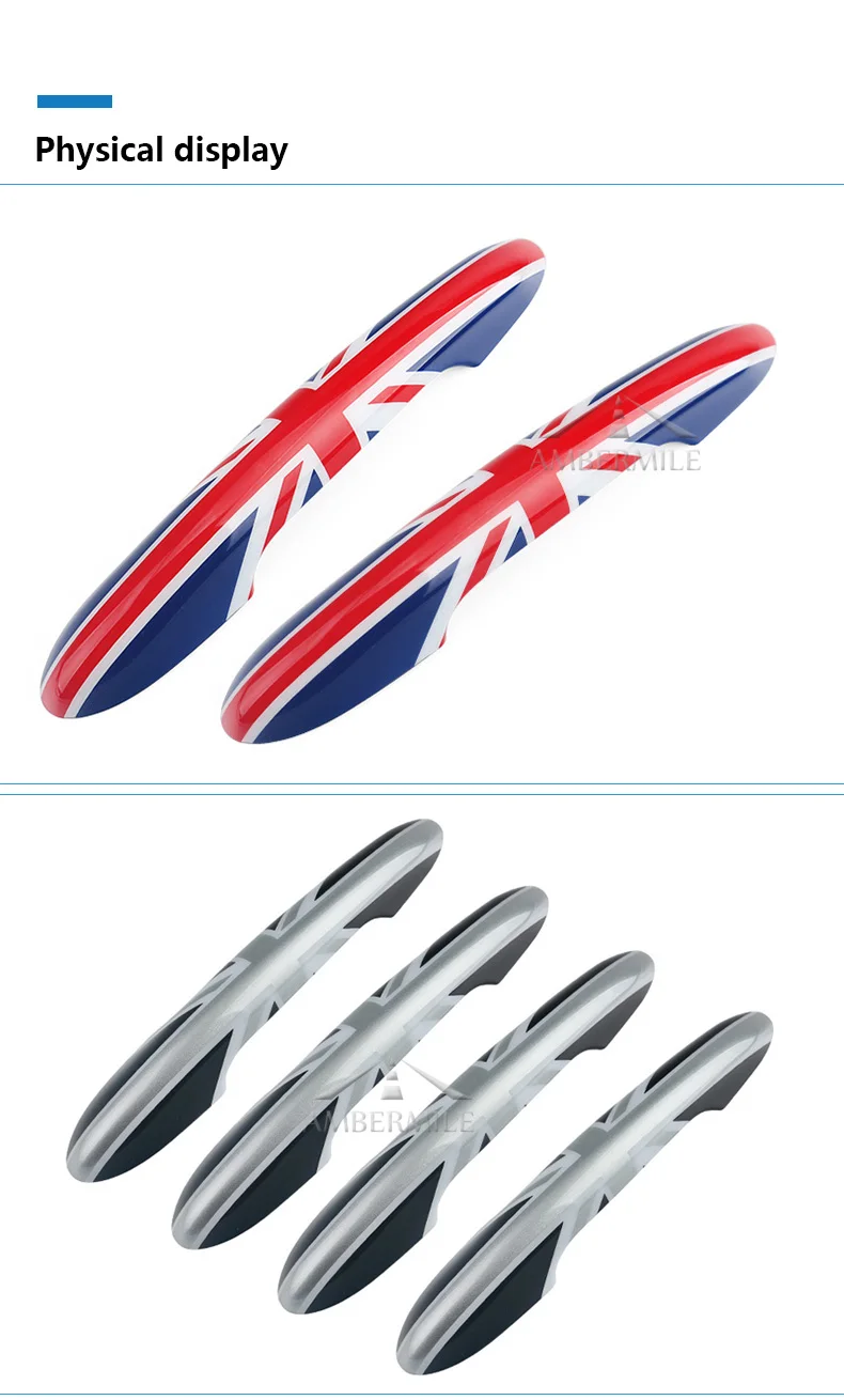  Car Door Handle Covers Sticker Decal Decoration for Mini Cooper Countryman R60 Paceman R61 Accessories Car Styling (3)