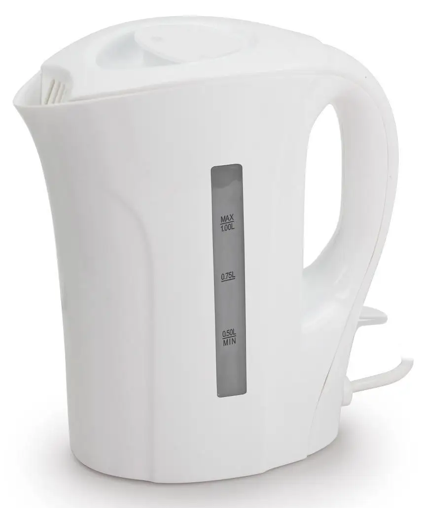 1Л чайник для воды пищевой PP ручной мгновенный нагрев Электрический чайник для воды Автоматическая защита от помех проводной чайник FZ-807 - Цвет: white