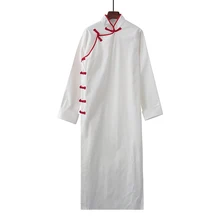 Горячая Распродажа китайский мужской шелковый халат Новинка традиционная вышивка Дракон кимоно юката банное платье