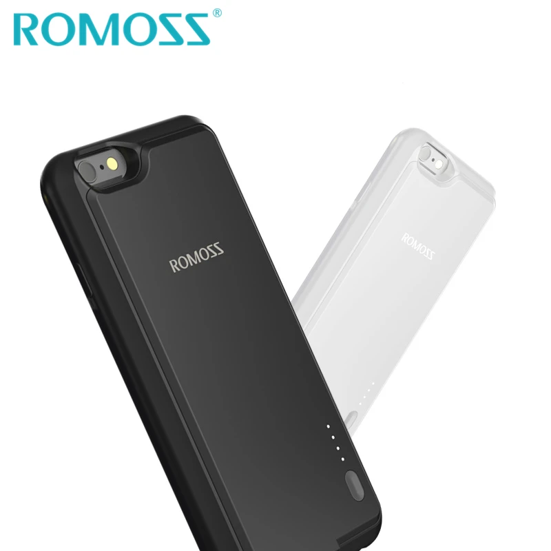 

Original ROMOSS 2800mAh Power Battery Charger Case for iPhone 6Plus 6s Plus Silicon Protect Shell Backup Power Bank