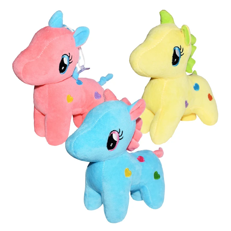 20/25cm Baby Kids Plush Toys Soft Unicorn Doll Appease Sleeping Pillow Kids Rainbow Horse Toys Children Christmas Birthday Gift