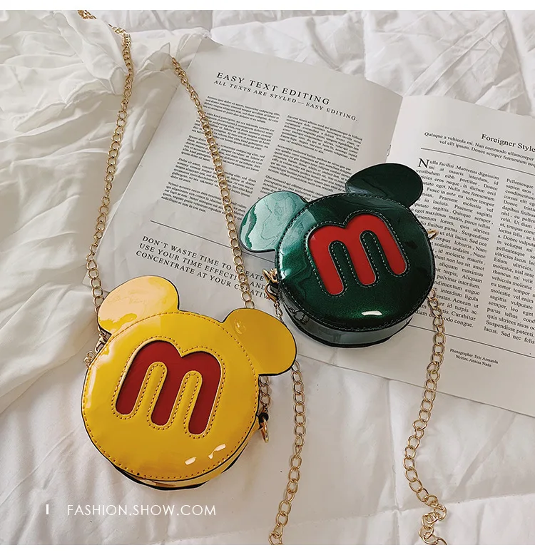 Мультяшная пеленка disney, Детская сумка с Микки Маусом, сумка из искусственной кожи на плечо для девочек, сумка-мессенджер, милые аксессуары, подарочная сумка