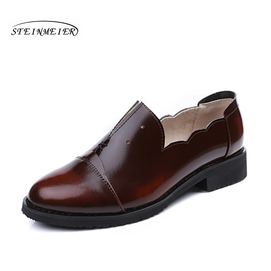 

Women oxford Spring shoes genuine leather loafers for woman sneakers female oxfords ladies single shoes strap 2019 summer shoes