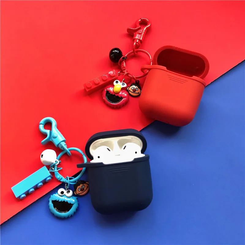 Cute Sesame Street Silicone Case for Apple Airpods Case