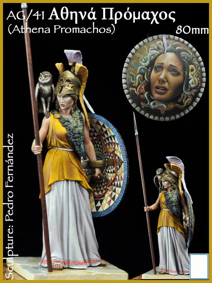 

1/24 scale 75MM God of War Athena Unpainted Miniatures Resin Model Kit Figure Free Shipping