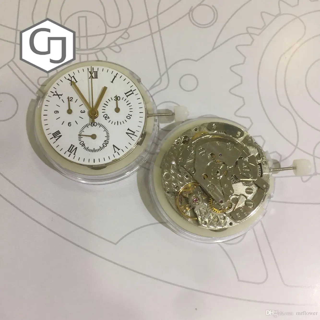 7750 серия клон 7753 механизм высокого качества автоматический chronogrpah
