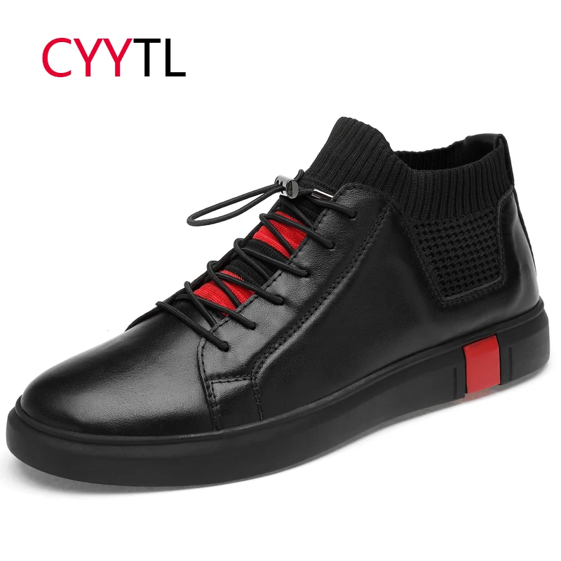 CYYTL/кожаная мужская обувь; белые лоферы; модная мягкая мужская обувь; кроссовки; повседневные Мокасины с высоким берцем; Adulto Zapatos de Hombre