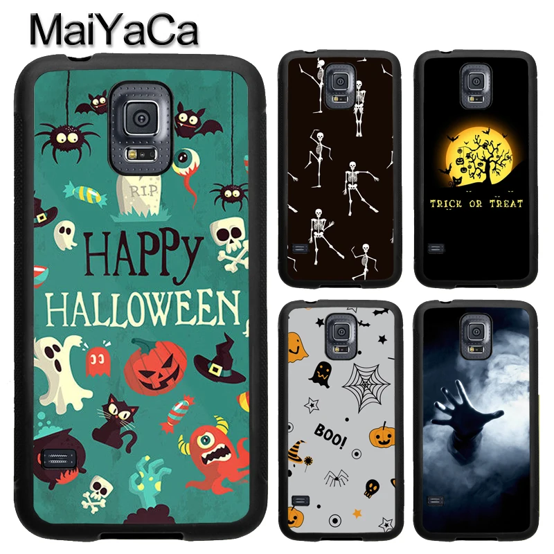 

MaiYaCa Halloween Trick or Treat Horror Case For Samsung S5 S6 S7 edge S8 S9 S10 Plus Lite Note 9 8 4 5 Soft Rubber Capa Para